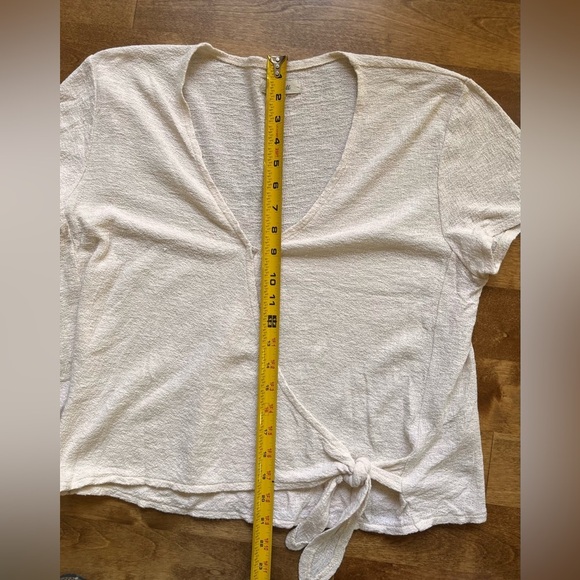 Madewell  Wrap-Tie Top Sz L - Picture 10 of 13